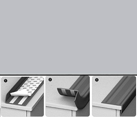 Угол антискользящий Идеал 002 Светло-серый 42х2,3х1350 мм